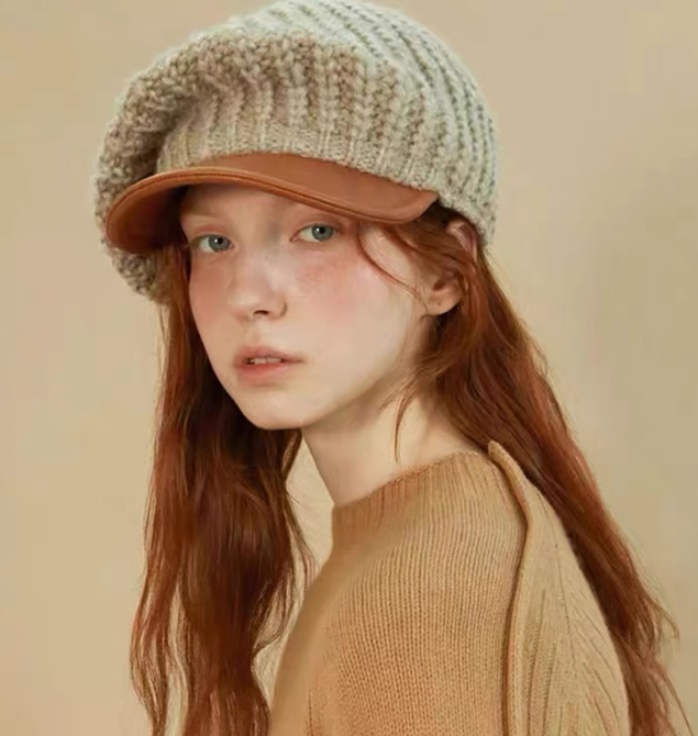 2022 人気 韓国 レディース ベレー帽  帽子  ハット女の子  無地  ニット帽 ファッション 可愛い 2色