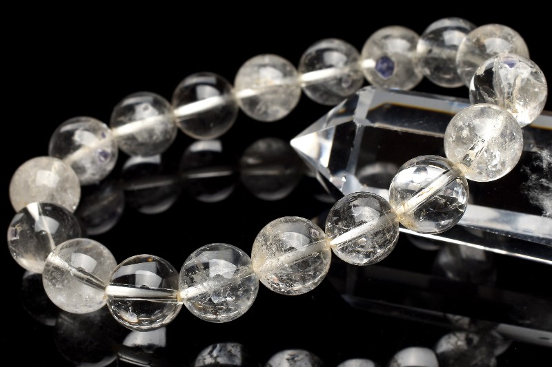 希少な大玉！前後約17.5~18mm 大玉フローライト ブレスレット