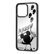 iPhone 14 Pro Maxディズニー/TPUソフトケース META/ミッキーマウスサイン_メタリック