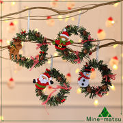 クリスマス飾り ミニ花輪 玄関 ツリー飾り クリスマス用品 クリスマスグッズ 壁飾り 可愛い