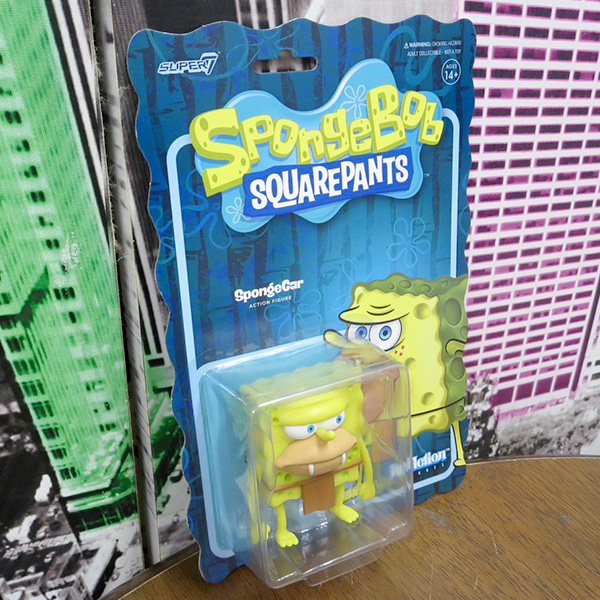 SUPER 7 REACTION FIGURE SPONGEBOB SQUAREPANTS SPONGEGAR【スポンジ