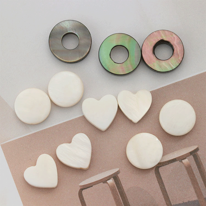 天然素材ビーズ アクセサリー シェルビーズ コインカット 夏 海 アクセサリーパーツ ハンドメイドパーツ 円