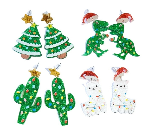 人気  クリスマス チャームパーツ  ピアス耳飾りイヤリング  ペンダントトップ  4色　