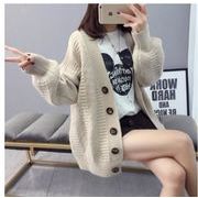 秋冬レディースニットコート★韓国風のニットカーディガン★ファッションセーター★