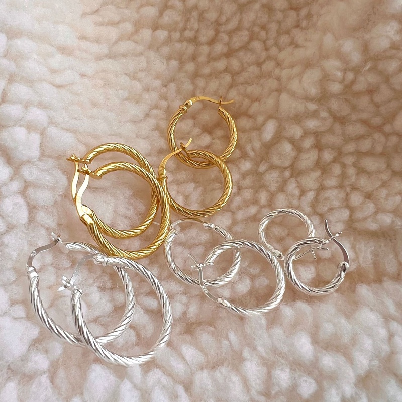 金アレ対応素材 S925コーティング silverring ピアス