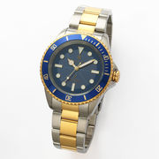正規品 SalvatoreMarra 腕時計 サルバトーレマーラ  SM22110-SSBLGD/GD 10気圧防水 ソーラー充電