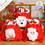 Christmas限定 巾着袋  クリスマス袋  ラッピング袋 クリスマス用品 お菓子入れ 小物入れ