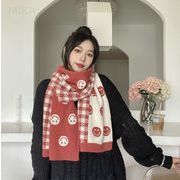 女子  オープニング・ マフラー  保温  韓国ファッション  スカーフ  2022秋冬新作
