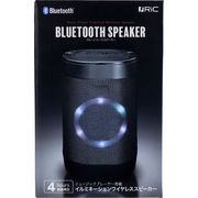 RiC Bluetoothスピーカー イルミネーションワイヤレススピーカー BS0004 ブラック