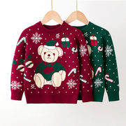 クリスマス★♪子供服★♪ニット★♪毛糸★♪セーターコート ★♪100-140CM★♪2色