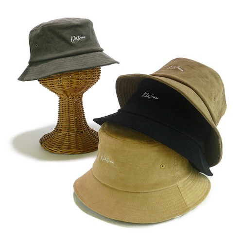 SHF－distance刺繍コーデュロイバケットハット　ヤング帽子