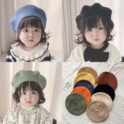 秋冬防寒・子供用帽子・8色・キャップ・暖かく・ニット・日系帽・ファッションベレー帽
