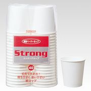 サンナップ 紙コップ 250ml 40個入 ストロングカップ