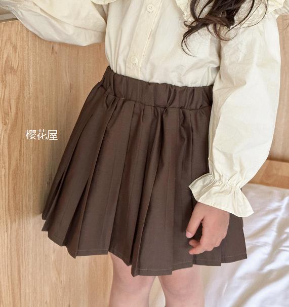 INS 2023春夏人気   韓国風子供服  スカート女の子 キッズ ベビー服   プリーツスカート