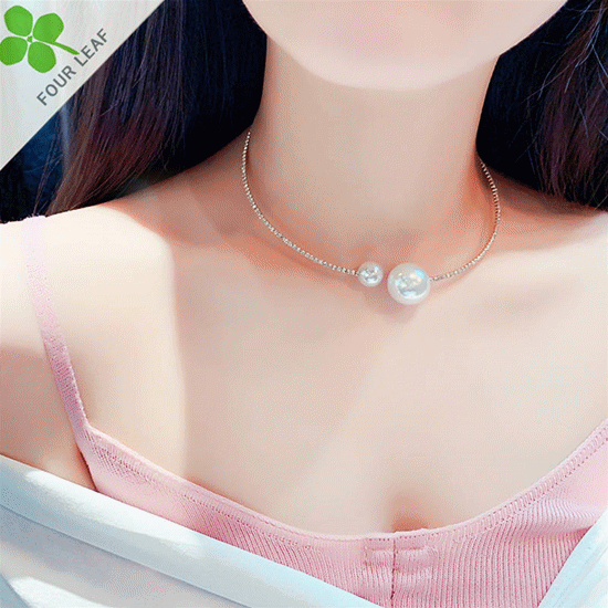 韓国風 真珠 ネックレス 首飾り アクセサリー レディース シンプル かわいい 上品