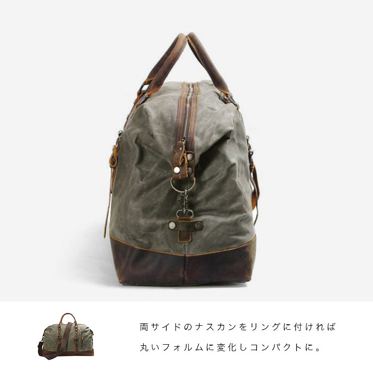ボストンバッグ ショルダーバッグ キャンバスバッグ 本革 帆布