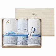 【代引不可】 富士山染め 木箱入りタオルセット ハンカチ・タオル