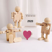 2023新作  INS  創意  子供用品 木製 積み木  おもちゃ 遊び用  知育玩具 置物を飾る  撮影道具