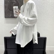 トップス・ゆとり・不規則・長袖tシャツ・アウター・気質・原宿風・M-3XL