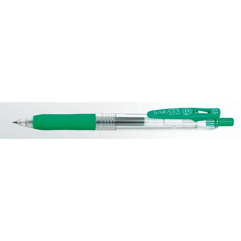 ゼブラ ゲルインクボールペン サラサクリップ0.5 緑 JJ15-G