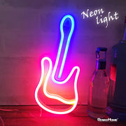LED ネオンサイン ギター エレキギター USB 電池 ネオンライト ネオン管 間接照明 おしゃれ かわいい