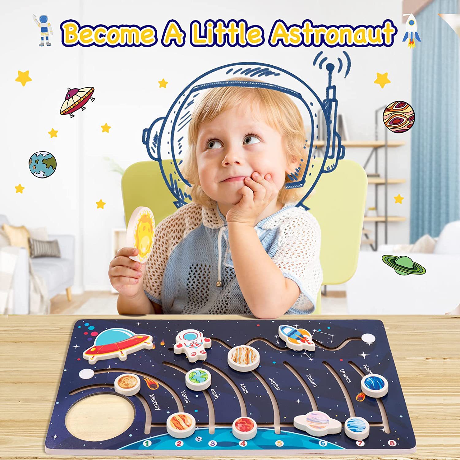 木製☆太陽系パズル☆宇宙☆惑星 おもちゃ 学習活動 知育玩具 子供用 頭にいい 面白い 誕生日プレゼント SNIFF JAPAN 子供服 | 卸売・  問屋・仕入れの専門サイト【NETSEA】