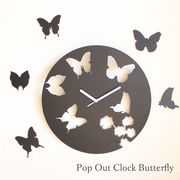 蝶が舞う時計！ Pop Out Clock Butterfly
