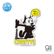 FELIX 透明ステッカー CRAFTY! クラシックイラスト ユニバーサル 黒猫 フィリックス・ザ・キャット FLX-022