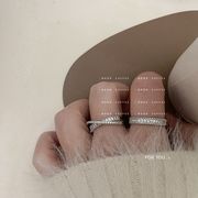 指輪　リング　アクセサリー　韓国ファッション　デザイン　金属　ストーン　キラキラ