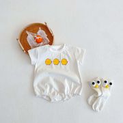 新品　ベビーロンパース　子供服　女の赤ちゃん　可愛い　半袖　円襟　カバーオール　カジュアル