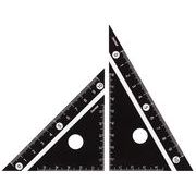【日本製】見やすい白黒三角定規 (10cm)
