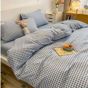 安価な ベッド用品 シンプル セット ウォッシュコットン 肌にやさしい ピュアコットン ベッド笠