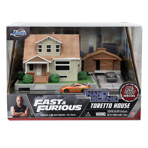 NANO SCENE FAST & FURIOUS DOM'S HOUSE w/2 VEHICLES 【ワイルド 