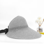 夏の日焼け止めUVカット折り畳み式帽子つば付き太陽帽子