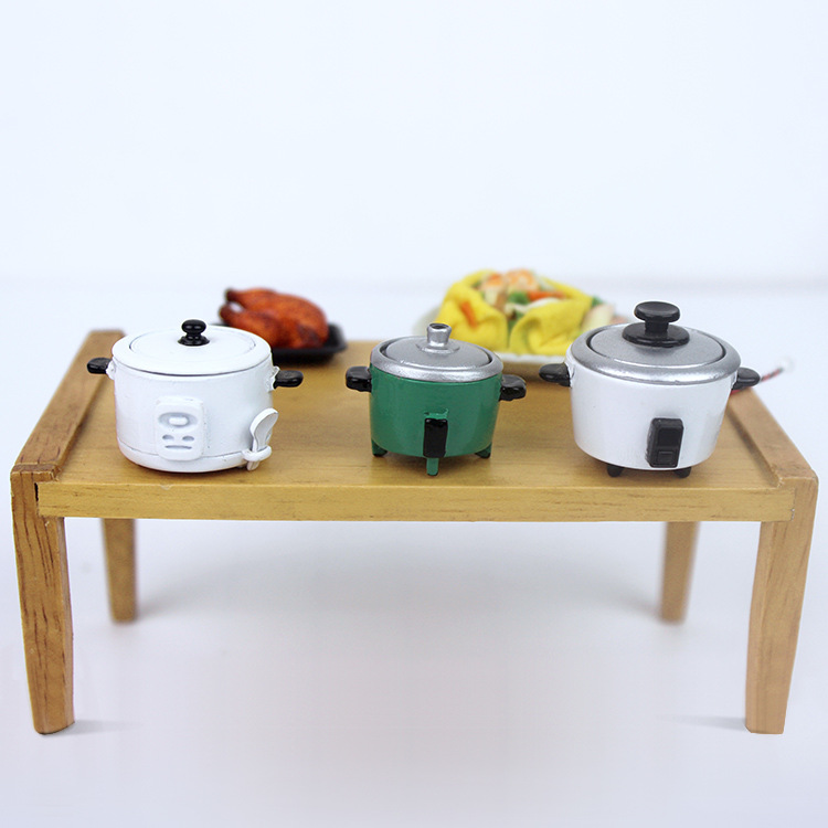 ドールハウス   撮影道具  模型  モデル   ミニチュア   インテリア置物   炊飯器 デコレーション  4色