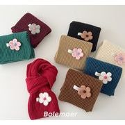 秋冬新作   韓国風  子供用キッズ　ニットマフラー　ストール  マフラー  保温8色