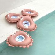 2024夏   ハワイ   子供浮き輪   ビーチ用   中大童   水遊び用品   外遊び   水泳   海水浴  ハート  60cm