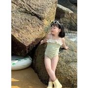 夏    韓国風子供服    キッズ    ハワイ  リゾート温泉  水泳   つなぎ水着   可愛い    オールインワン