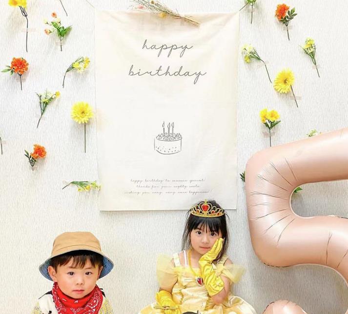 ins 子供用品 誕生日 背景布 インテリア 誕生日飾り付け 写真 壁飾り