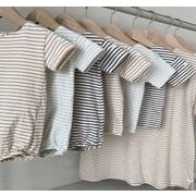 夏 韓国風子供服 Tシャツ親子服 かわいい ロンパース    ベビー服  キッズ 男女兼用 3色