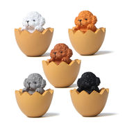 ins  人気   ミニチュア   インテリア置物    モデル    デコレーション   卵の犬  おもちゃ  5色