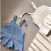 ins 夏人気   韓国風子供服  ベビー服  ワンピース  赤ちゃん    つりスカート  2色