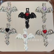 十字架 デコレーション   ペンダント   手作り  合金デコパーツ   スマホケース美容 DIYパーツ