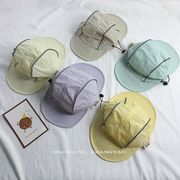 夏人気  子供用  キッズ 帽子  日焼け止め  日除け帽子  紫外線UVカット  前後の日よけ 漁夫帽  5色