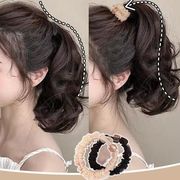 新作 韓国風  髪飾り   レディース    ヘアアクセサリー    ファッション  ヘアゴム   3色