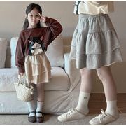 2024 ins 春新作    韓国風子供服  ボトムス  スカート  女の子  ファッション  2色