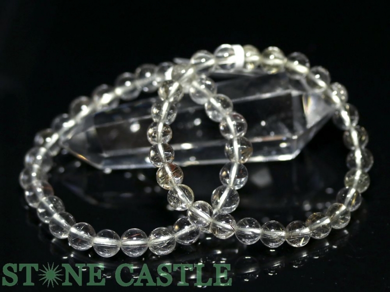 ☆高品質☆【ブレスレット】山梨水晶 (クリア) (約8mm)
