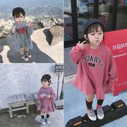 子供服ガールズ　長袖フレアフォーマルワンピースキッズ女の子ワンピース　トップス