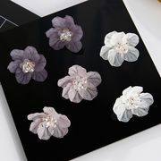 新作　ピアス　アクセサリー　韓国ファッション　エレガント　花柄　貝殻 キュート 　アクリル