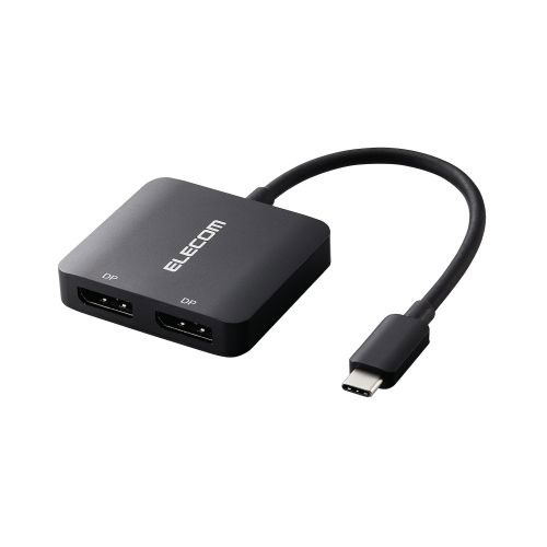 エレコム USB Type-Cコネクター - DislayPort変換アダプター 2ポート